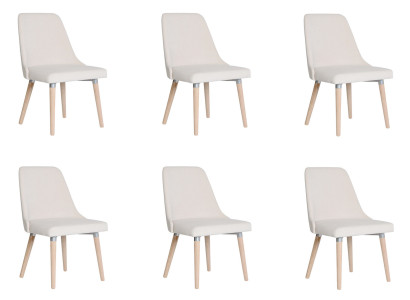 6x Ontwerp Beklede Zitstoelen Stoel Zien Garnituur Fauteuil Lounge Club Set